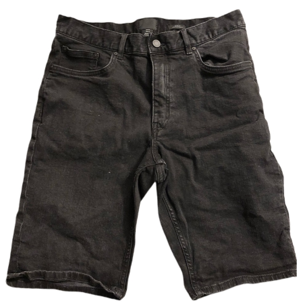 H&M men’s denim black shorts
